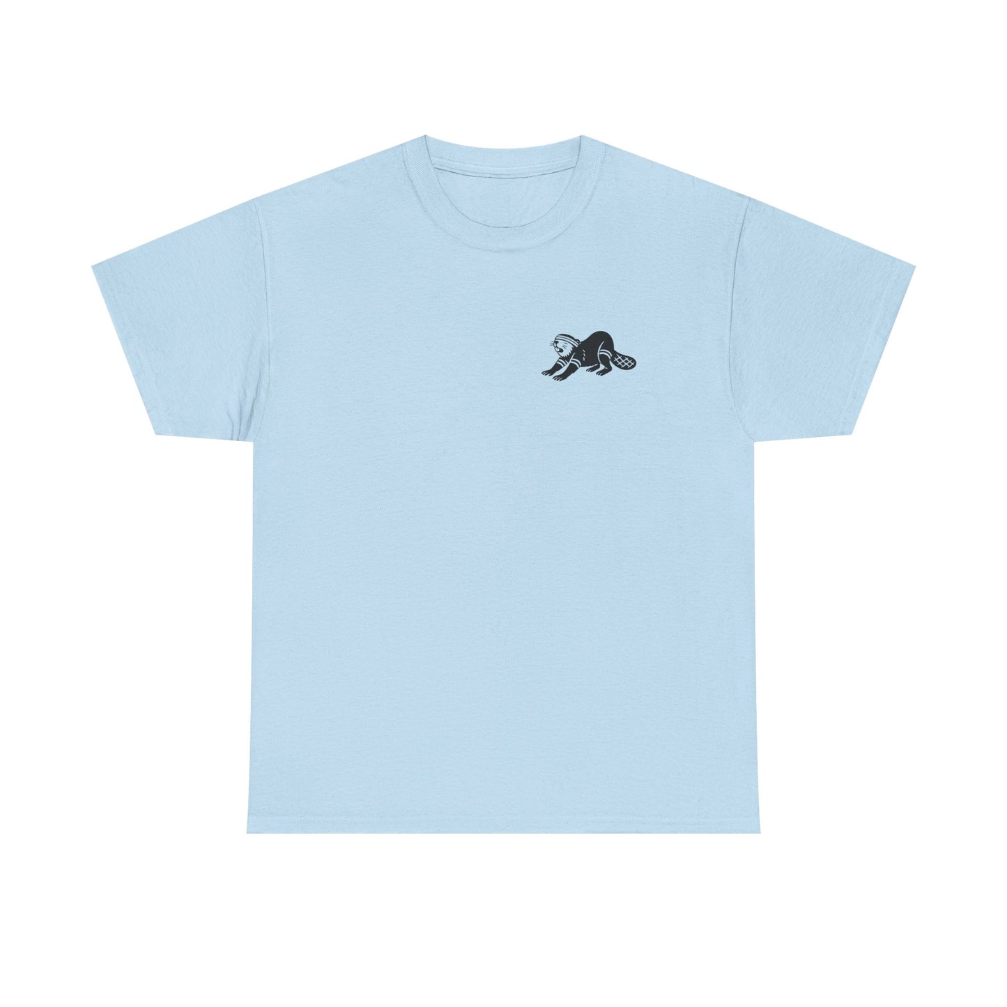 Professional Beaver Stretching Services - Heavy Cotton Tee (Two Sided Print)