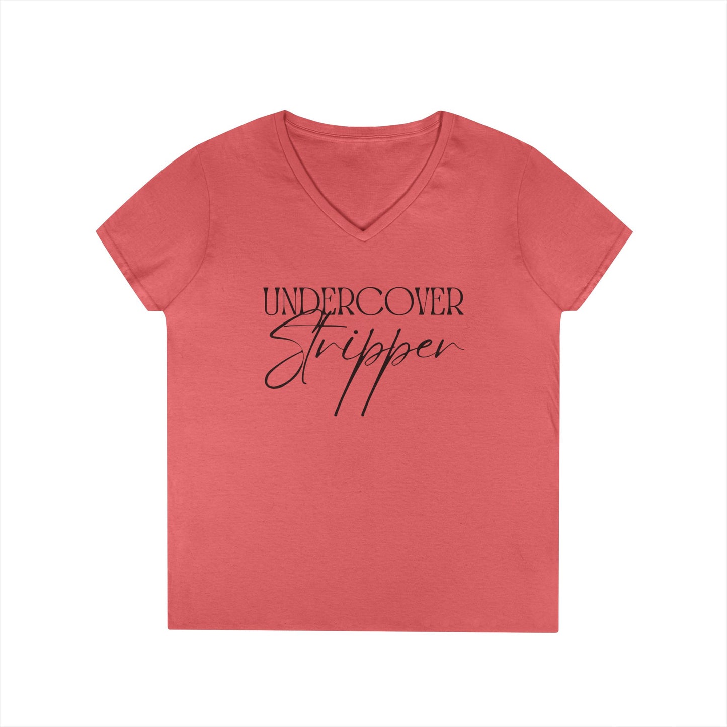 Undercover Stripper - Fitted V-neck Tee