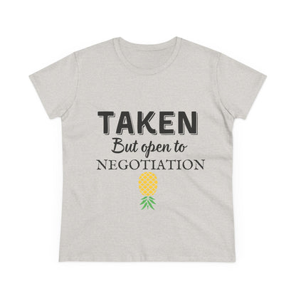 Open to Negotiation - Semi-Fitted Cotton Tee