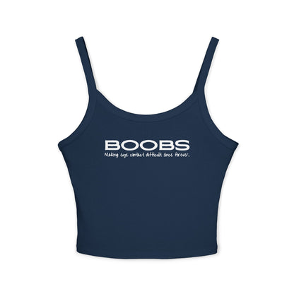 Making Eye Contact Difficult - Women's Spaghetti Strap Tank