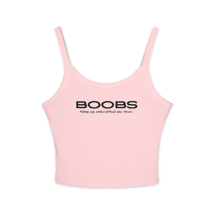 Making Eye Contact Difficult - Women's Spaghetti Strap Tank