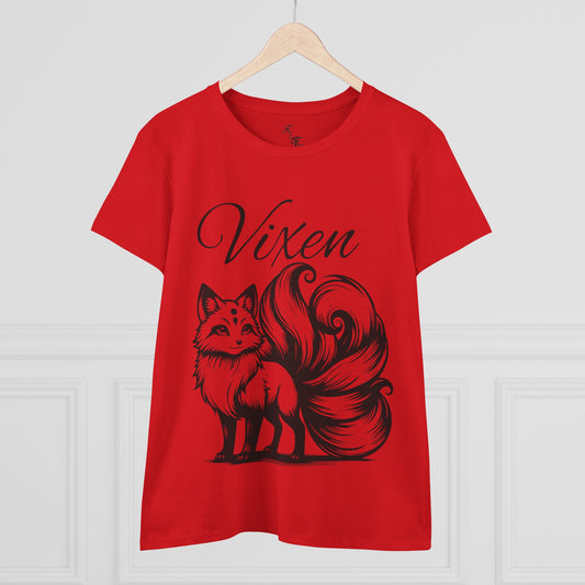 ‘Vixen’ Women's Midweight Cotton Tee