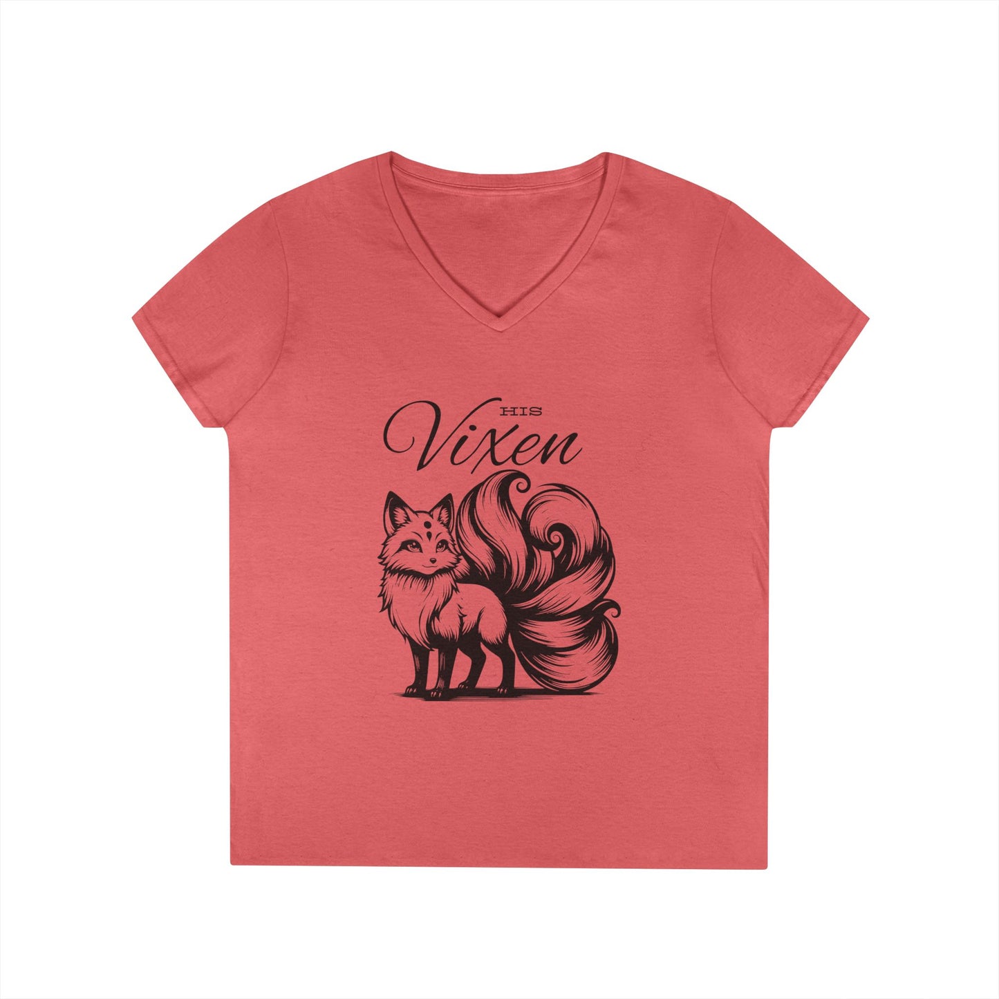 His Vixen - Fitted V-Neck Tee