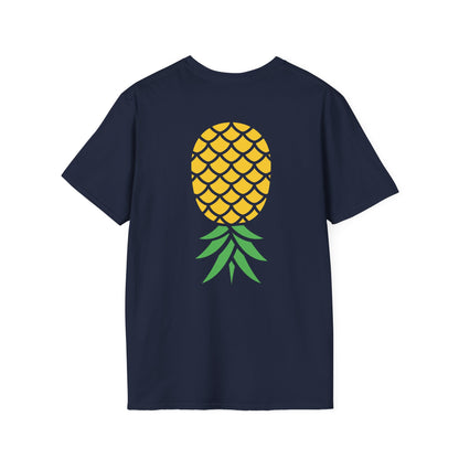 Upside-Down Pineapple - Softstyle Cotton Tee (Two Sided Print)