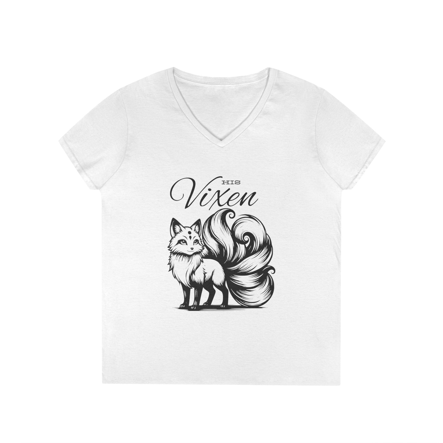His Vixen - Fitted V-Neck Tee