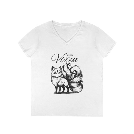 His Vixen - Fitted V-Neck Tee