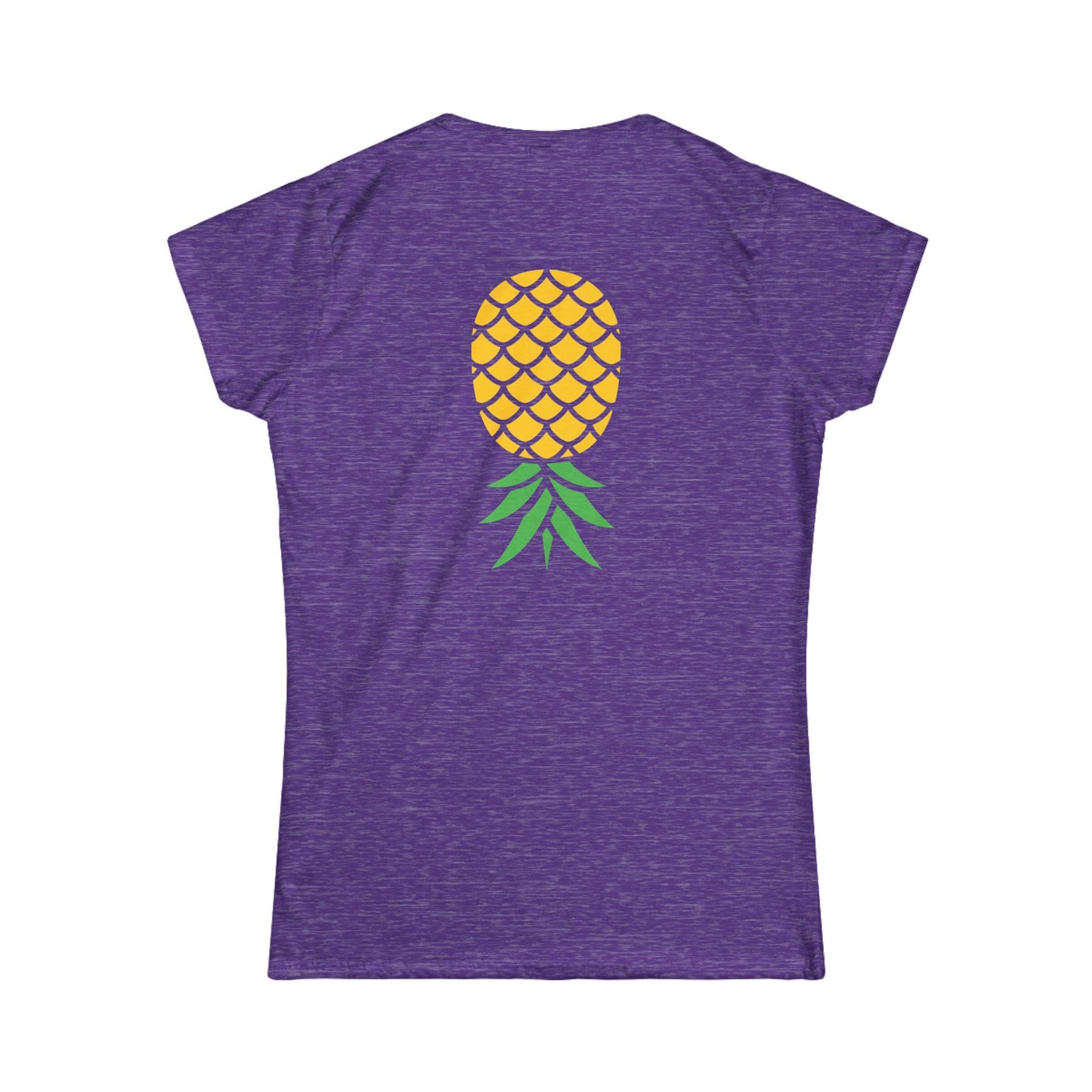Upside-Down Pineapple - Softstyle Fitted Tee (Two Sided Print)