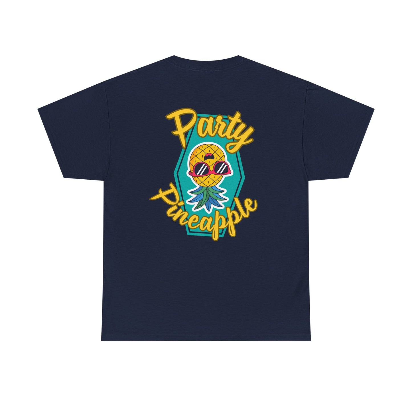 Party Pineapple - Heavy Cotton Tee (Two Sided Print)