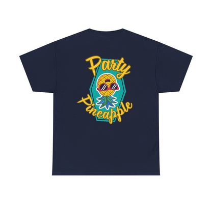 Party Pineapple - Heavy Cotton Tee (Two Sided Print)