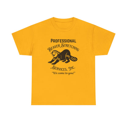 Beaver Stretching Services - Heavy Cotton Tee (One Side Print - Front)