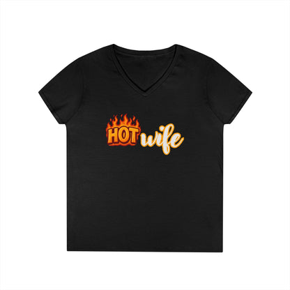 Hotwife - Fitted V-Neck Tee
