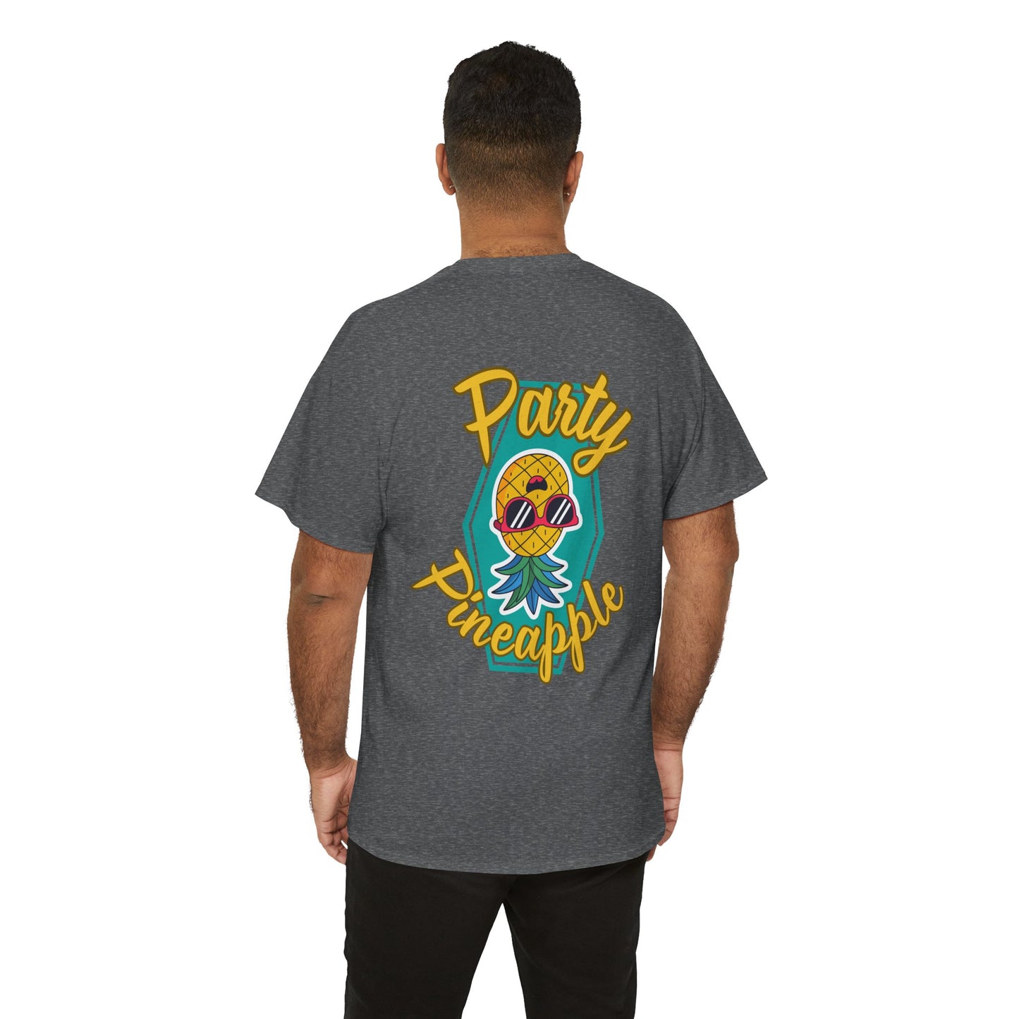 Party Pineapple - Heavy Cotton Tee (Two Sided Print)