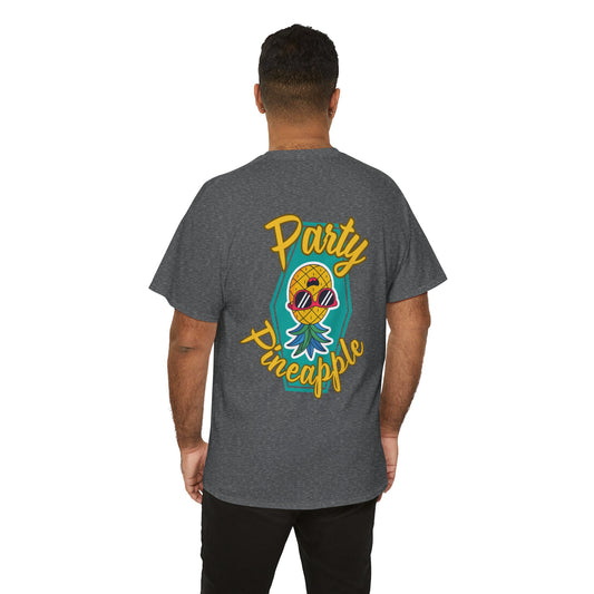 Party Pineapple - Heavy Cotton Tee (Two Sided Print)