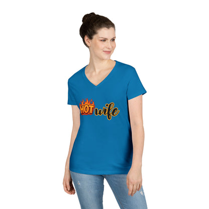Hotwife - Fitted V-Neck Tee