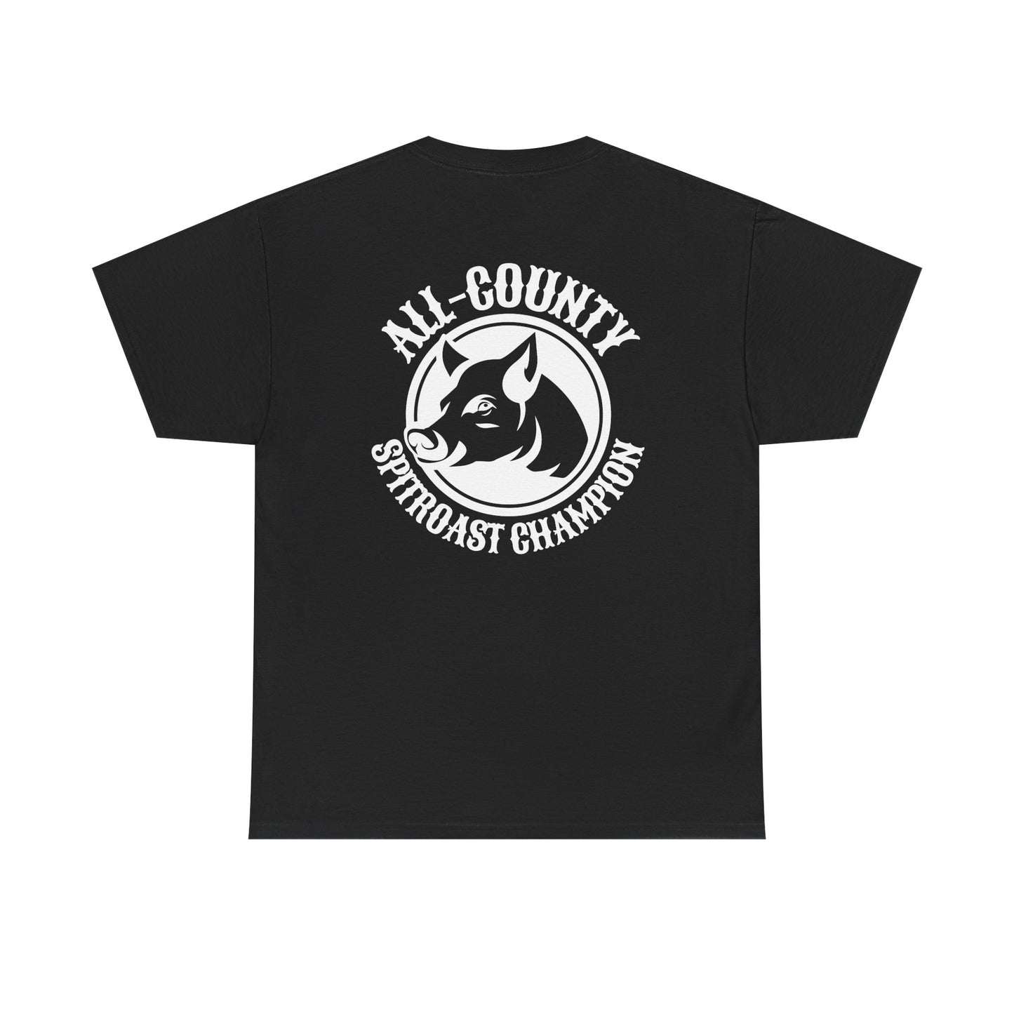 Spitroast Champion - Heavy Cotton Tee (Two Sided Print)