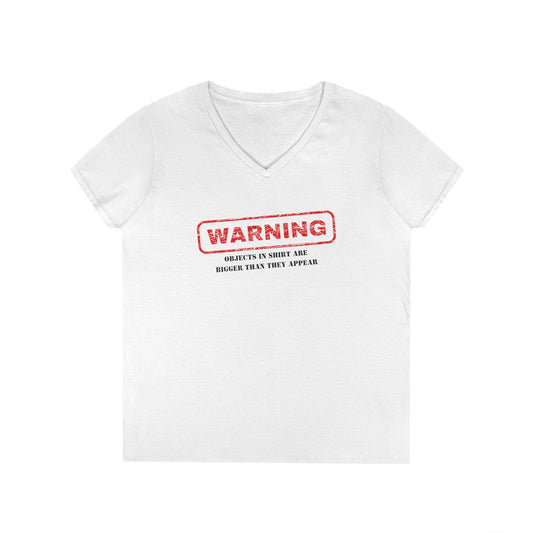 Warning V-Neck T-Shirt - Funny Shirt, Casual Wear, Gift for Her, Birthday Gift, Statement Tee, Everyday Comfort