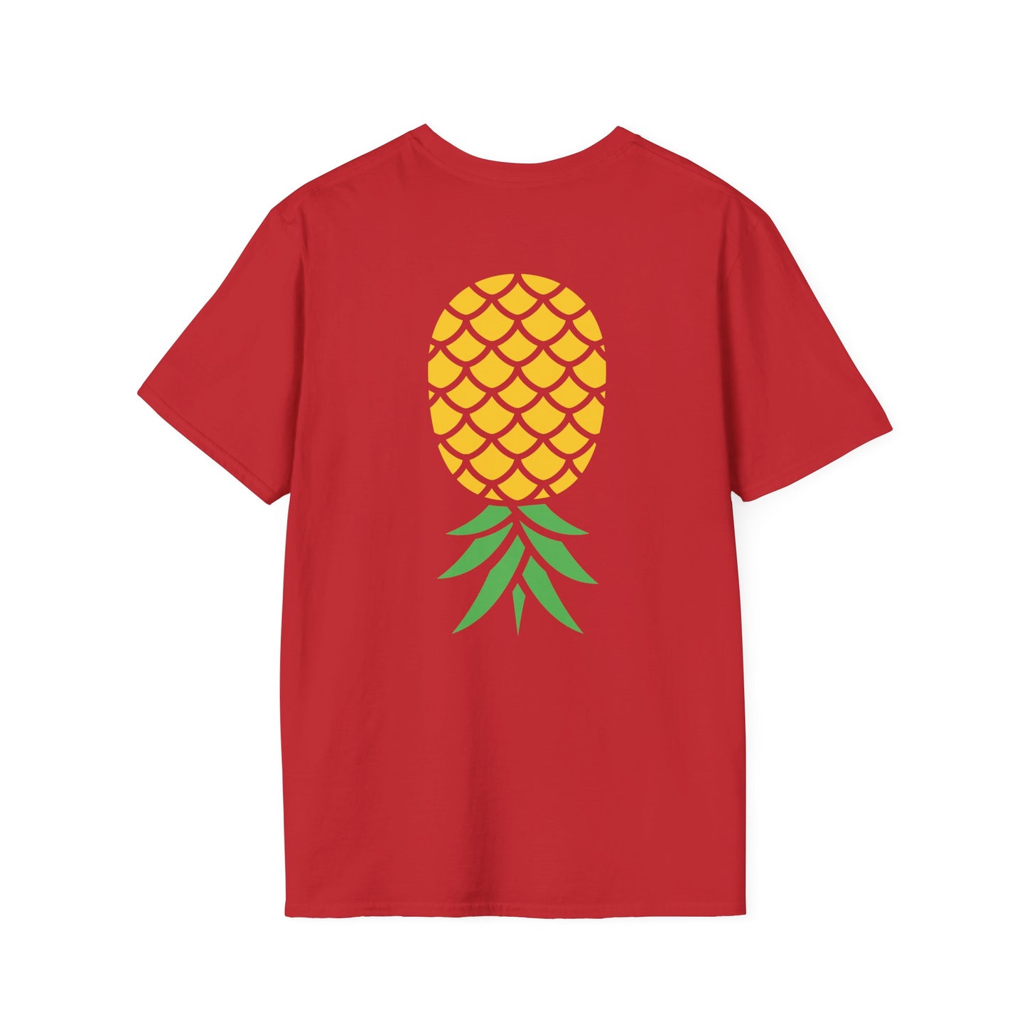 Upside-Down Pineapple - Softstyle Cotton Tee (Two Sided Print)