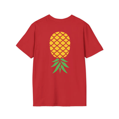 Upside-Down Pineapple - Softstyle Cotton Tee (Two Sided Print)