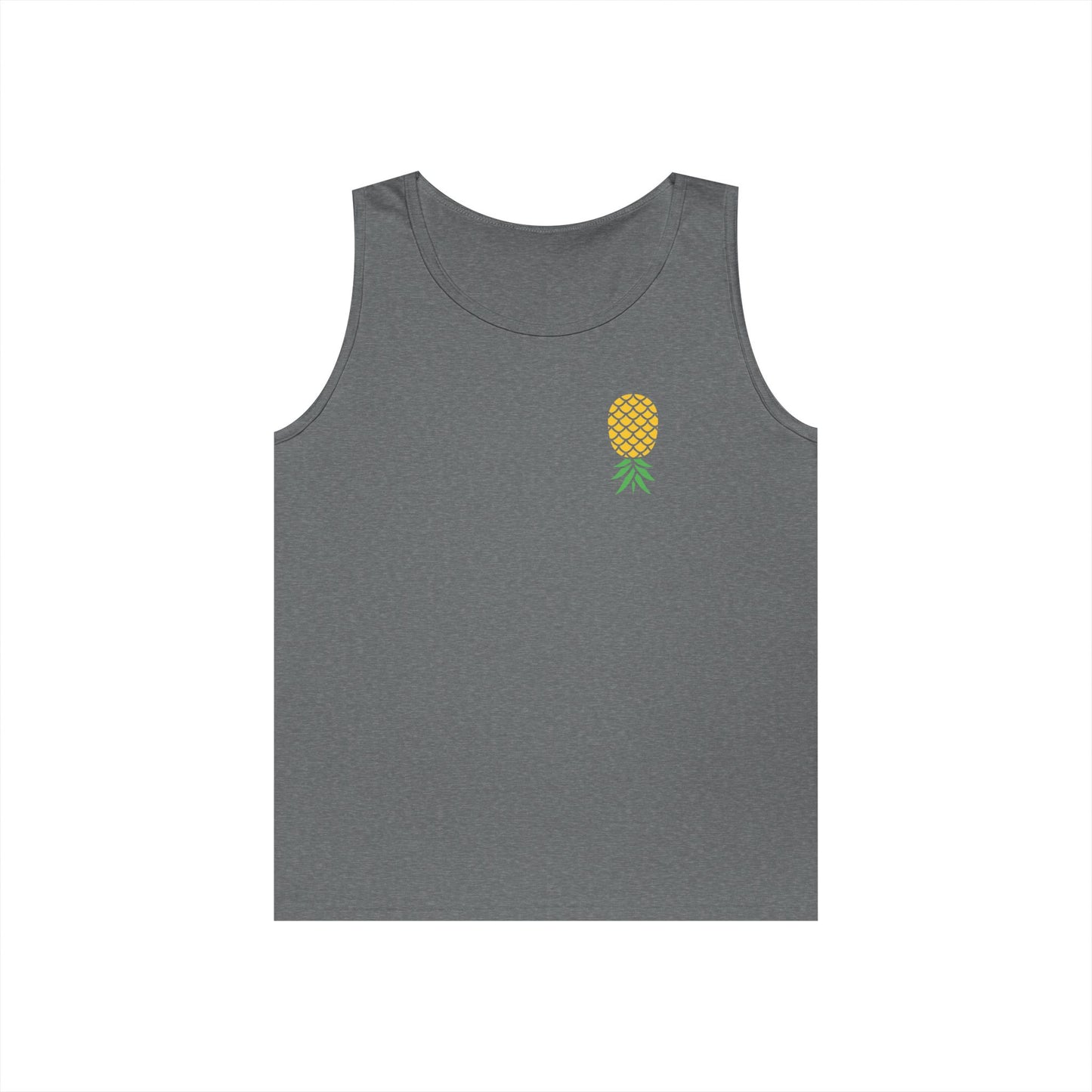 Upside-Down Pineapple - Cotton Tank (Two Sided Print)