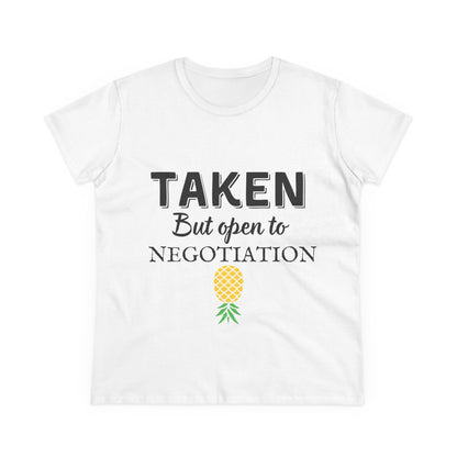 Open to Negotiation - Semi-Fitted Cotton Tee