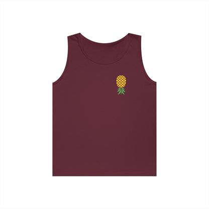 Upside-Down Pineapple - Cotton Tank (Two Sided Print)