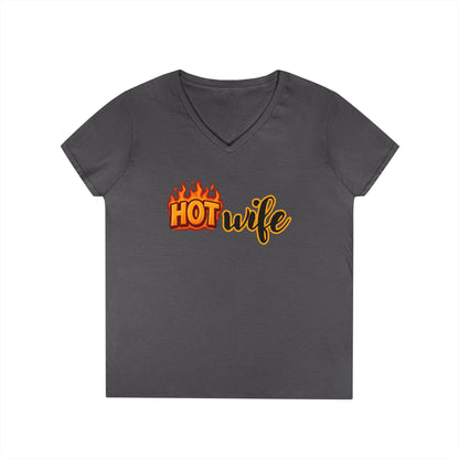 Hotwife - Fitted V-Neck Tee