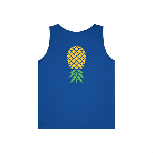 Upside-Down Pineapple - Cotton Tank (Two Sided Print)