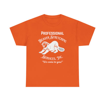 Beaver Stretching Services - Heavy Cotton Tee (One Side Print - Front)
