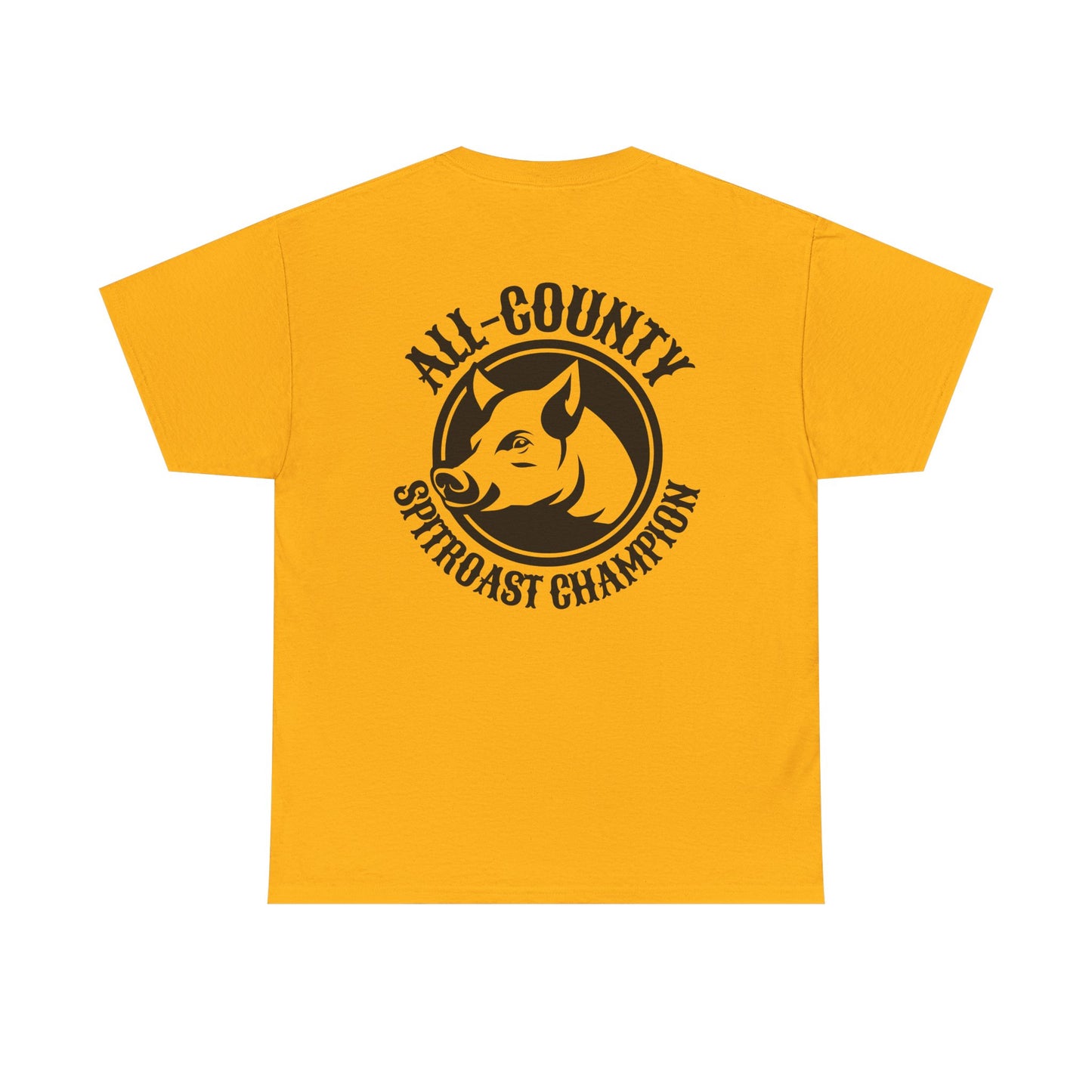 Spitroast Champion - Heavy Cotton Tee (Two Sided Print)