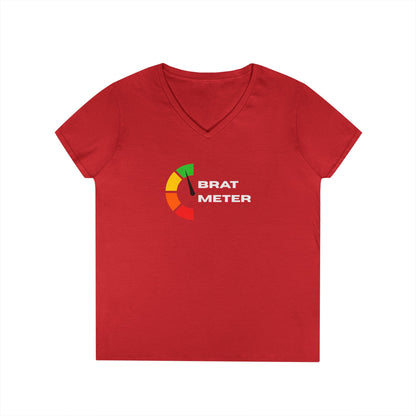 Brat Meter - Fitted V-Neck Tee
