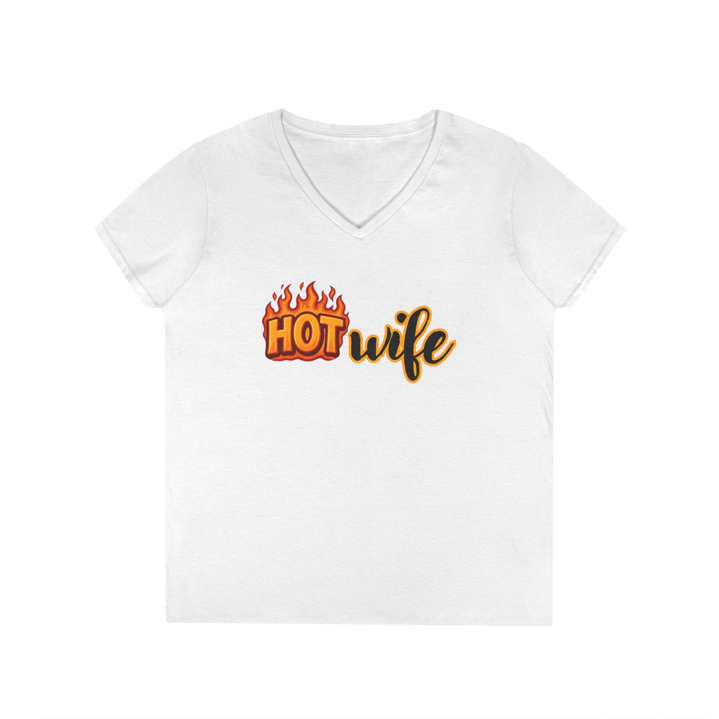 Hotwife - Fitted V-Neck Tee