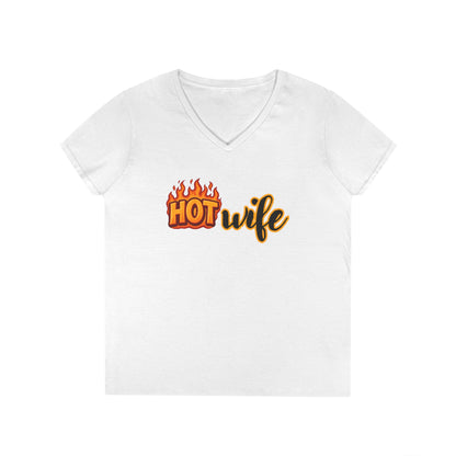 Hotwife - Fitted V-Neck Tee