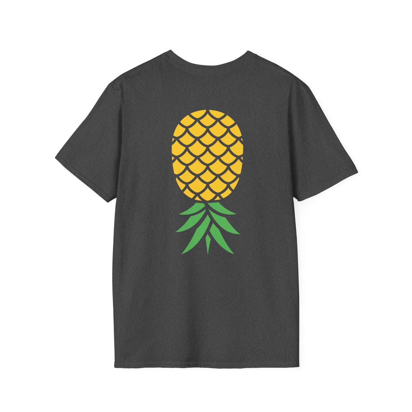 Upside-Down Pineapple - Softstyle Cotton Tee (Two Sided Print)