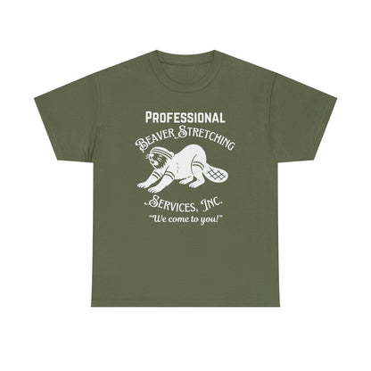 Beaver Stretching Services - Heavy Cotton Tee (One Side Print - Front)