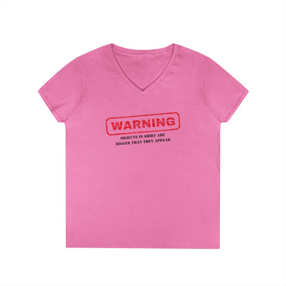 Warning V-Neck T-Shirt - Funny Shirt, Casual Wear, Gift for Her, Birthday Gift, Statement Tee, Everyday Comfort
