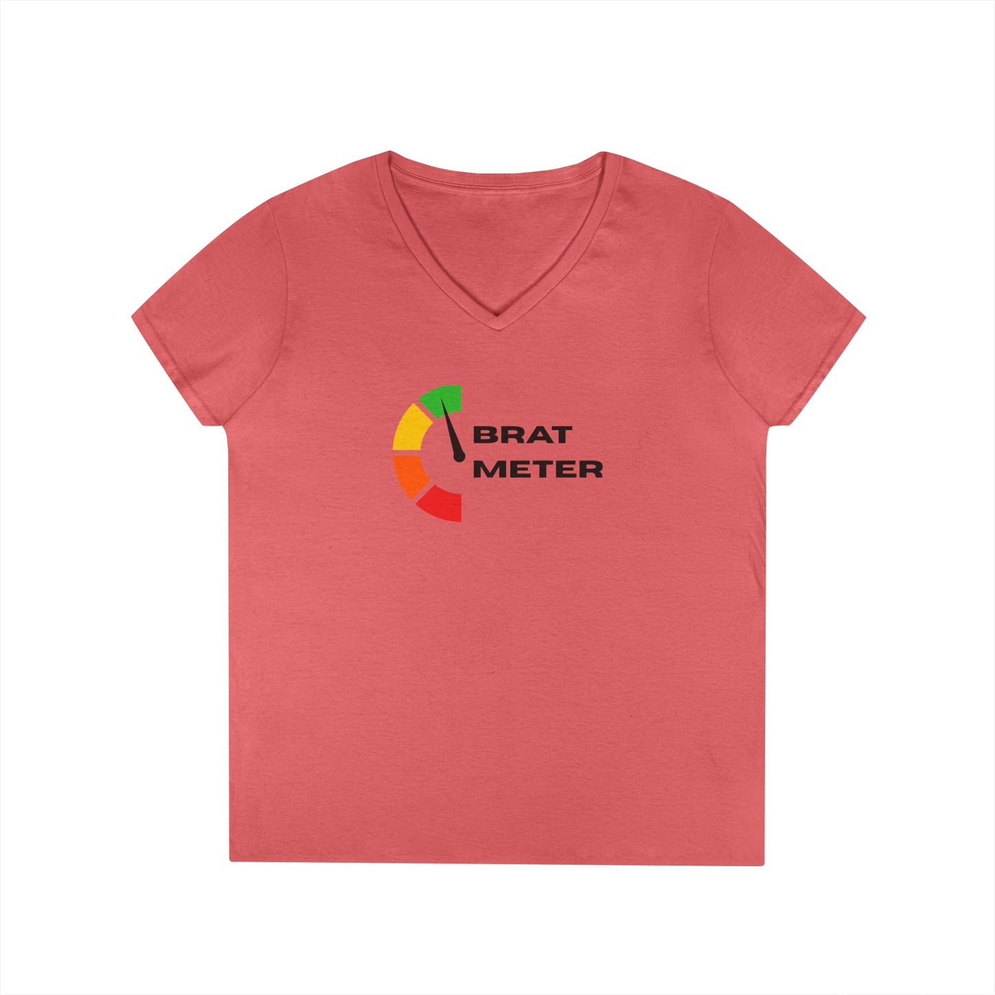 Brat Meter - Fitted V-Neck Tee